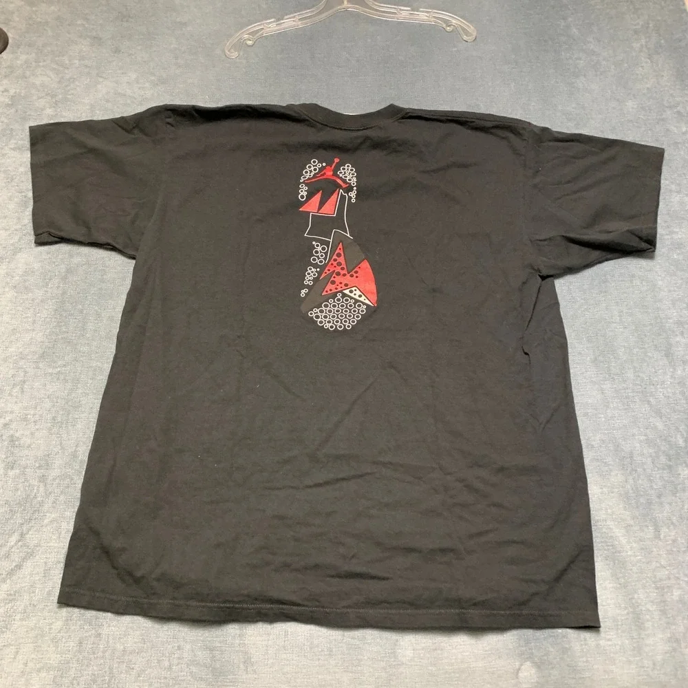 Air Jordan T Shirt Mens XL Black Graphic Jumpman Logo Knit Crew Neck Casual